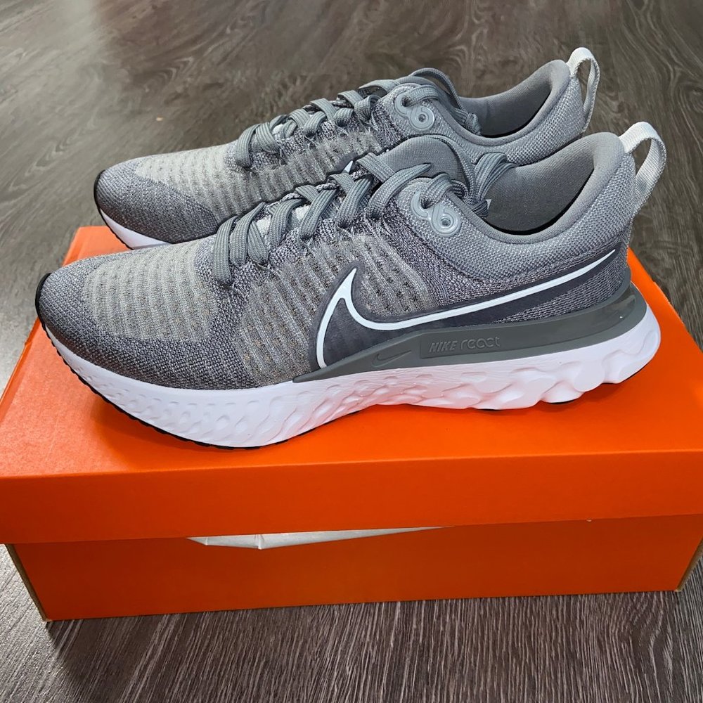 Nike React Infinity Run FK 2 Men Running Shoes Size 7.5 Particle Grey CT2357-001
